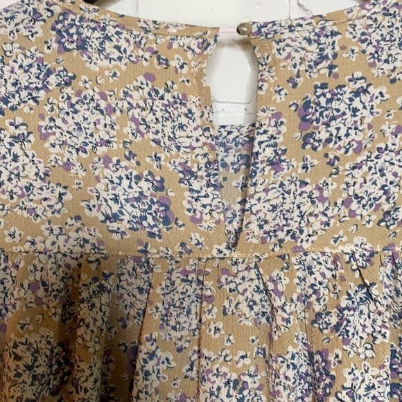 Listicle Ditsy Floral Babydoll Tunic Swing Dress M - Picture 7 of 9